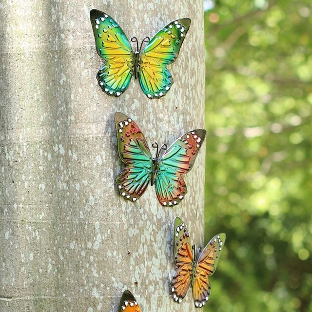 Metal Monarch Butterfly Yard Decor