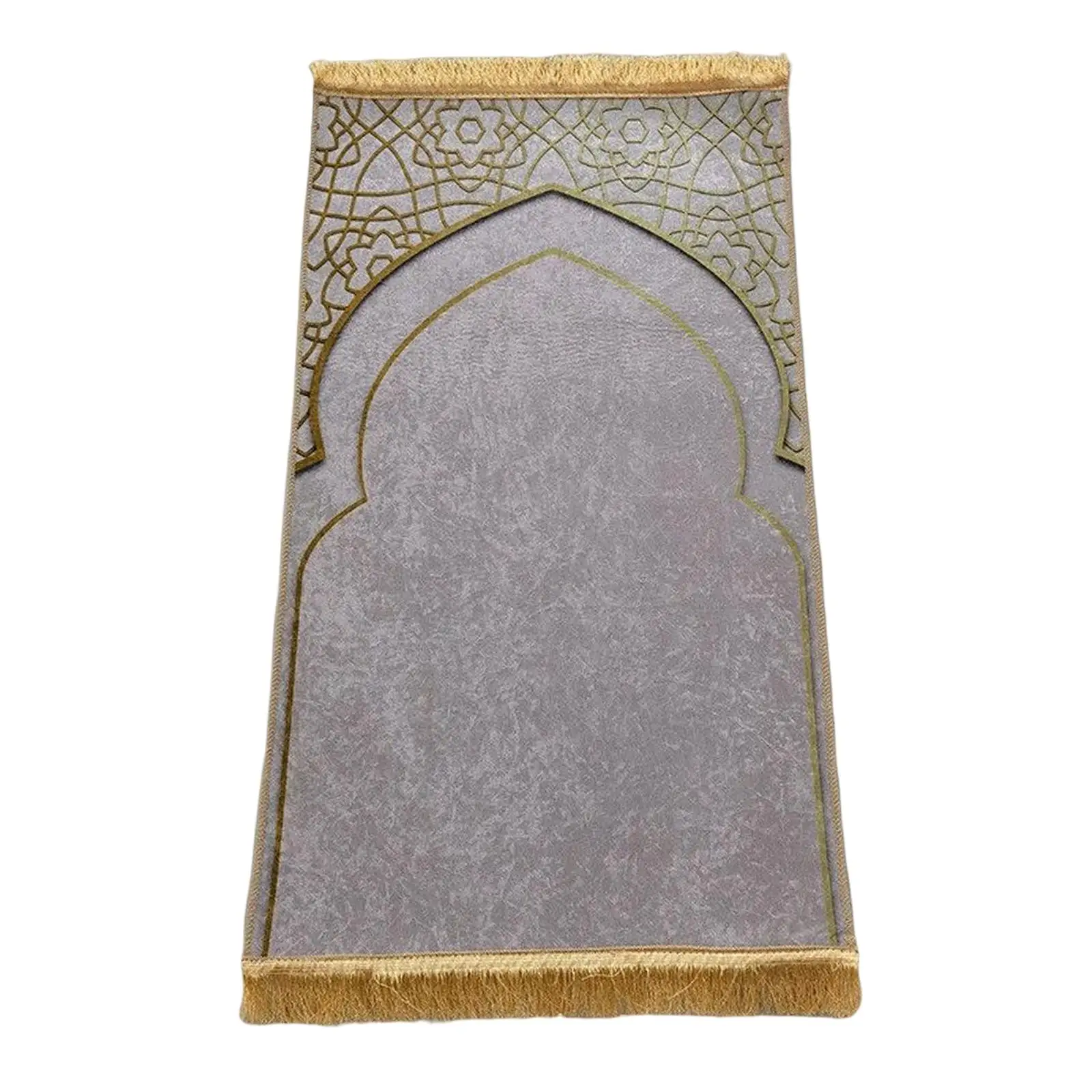 Soft Muslim Prayer Rug Printed 65Cmx110cm Wedding Decor Praying Mat Floor Carpet Exquisite for Eid Camping Unisex Hallway Travel