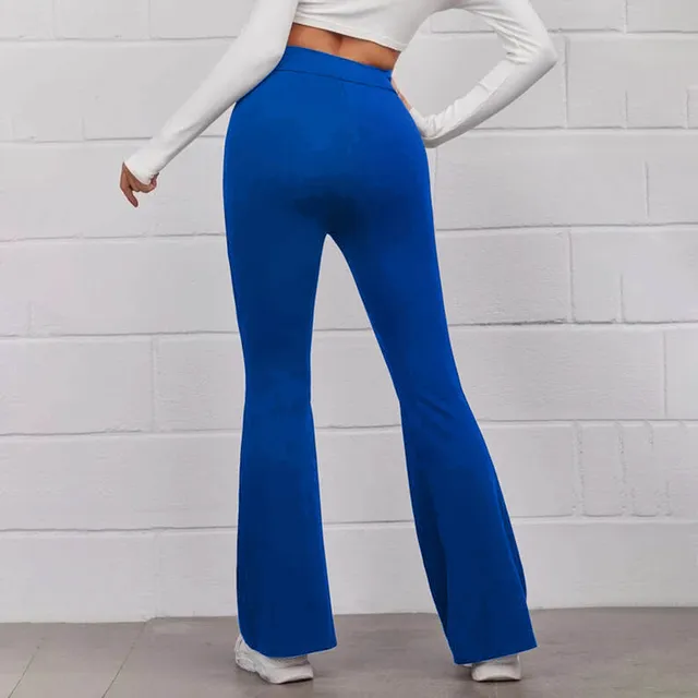 New Solid Micro Flared Pants for Women Streetwear Aesthetic Slim