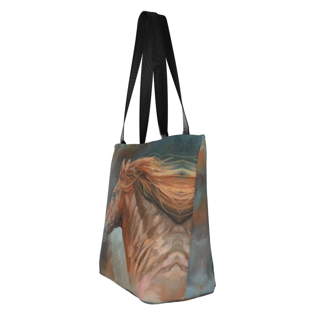 Abstrato Cavalo Arte Mercearia Shopping Bag Impressão