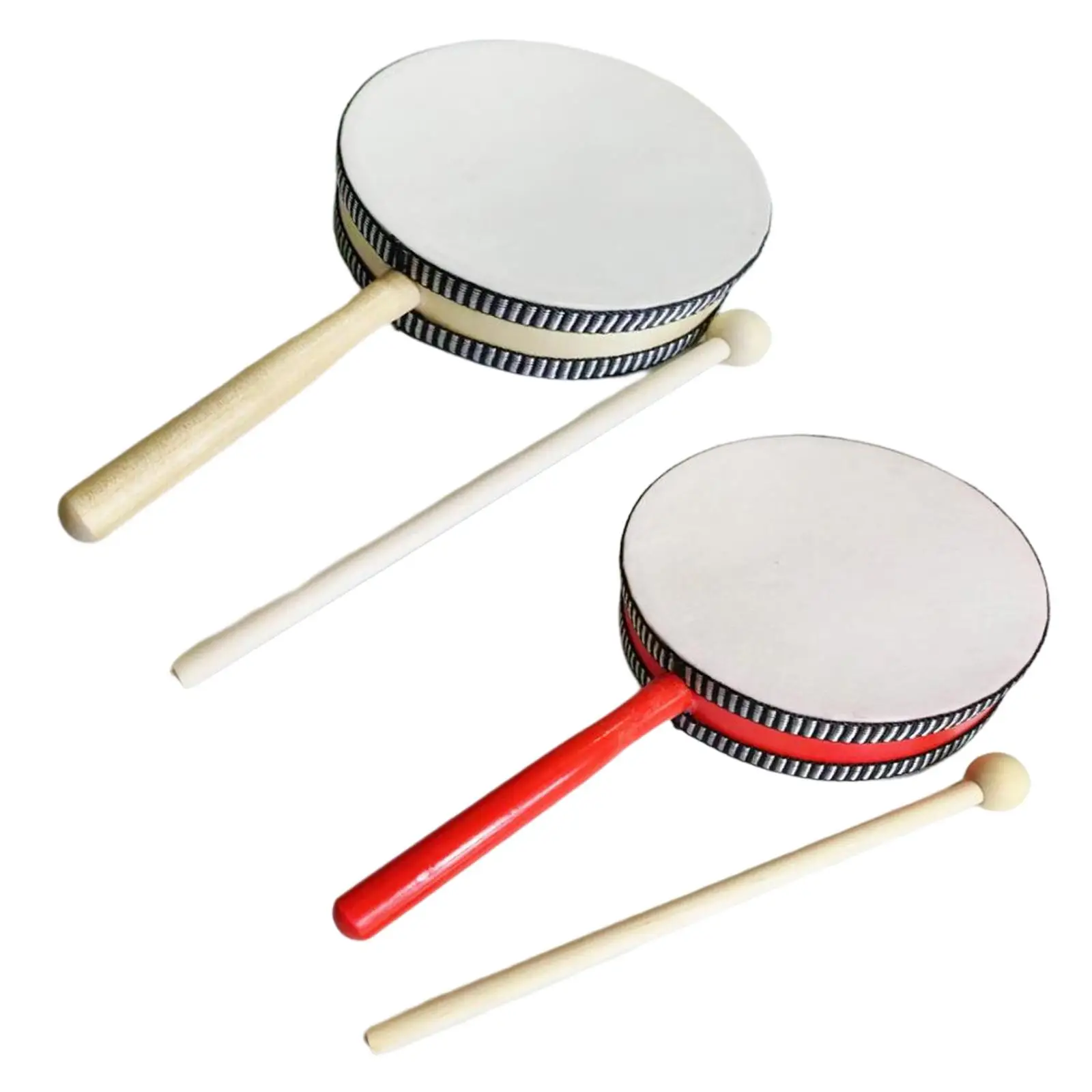 Kids Drum Early Learning Hand Drum Toy for School Birthday Gifts Girls Boys
