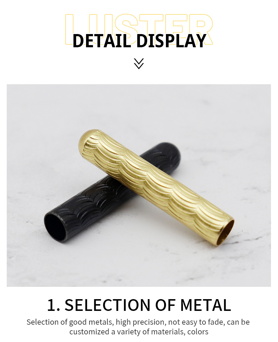 4 stücke/1 Set Neue 4x22mm Crescent Close Mund Typ Schnürsenkel Metall Aglets Tipps DIY Nahtlose kleidung Schnürsenkel Ende Kopf Schuh Dekorationen – Detail 5