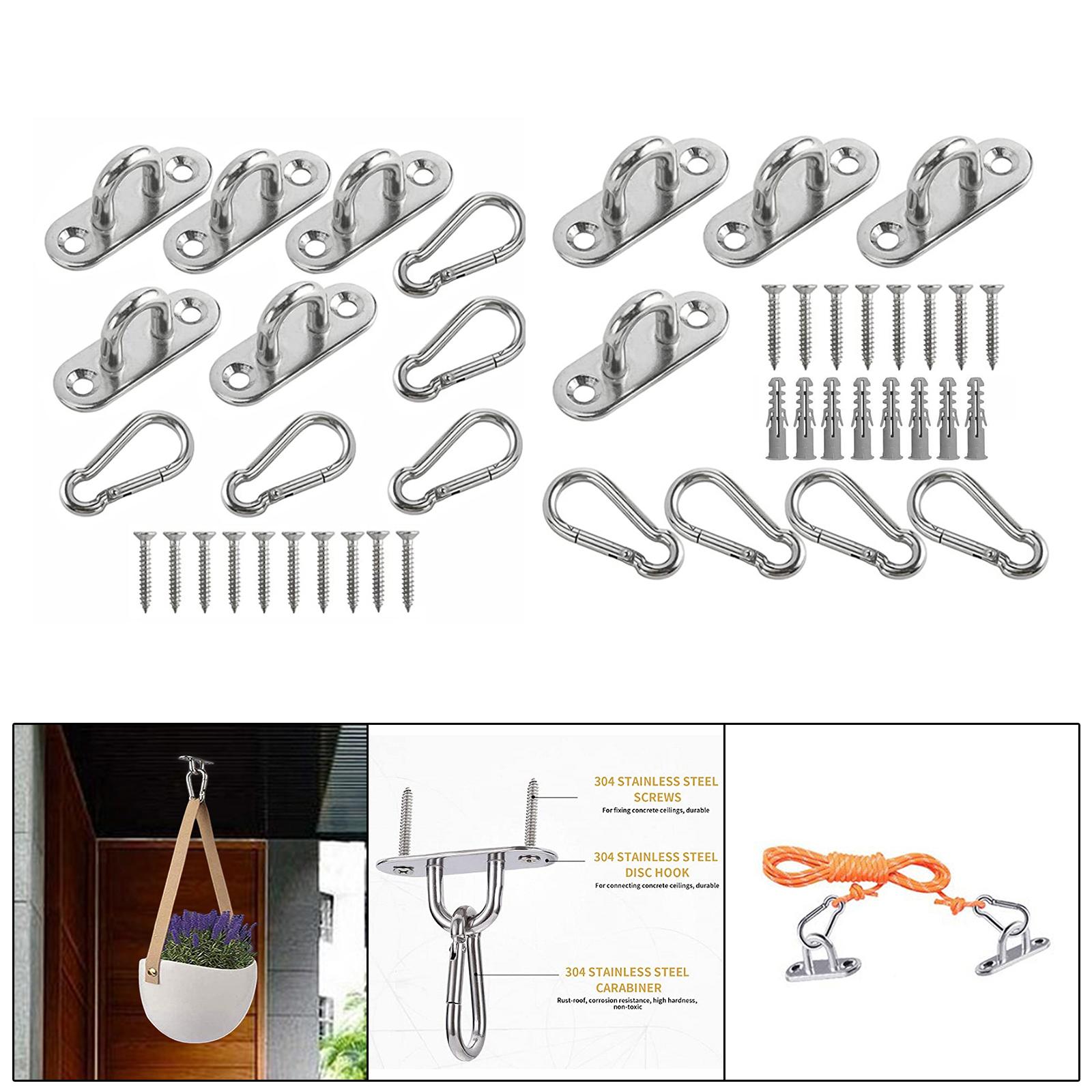 Description Picture 5 of itemPad Eye Plate Heavy Duty Ceiling Hook for Shade Sail Outdoor Activities