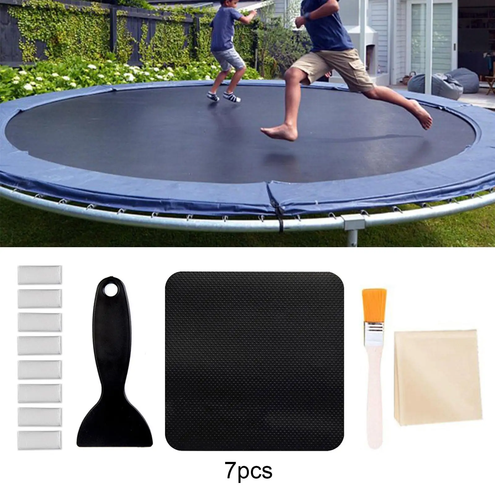 Trampoline Repair Patches 4 x 4 Sports Accessories Waterproof Fixing Pad Net Repair for Tent Trampoline Trampoline Mat Patches