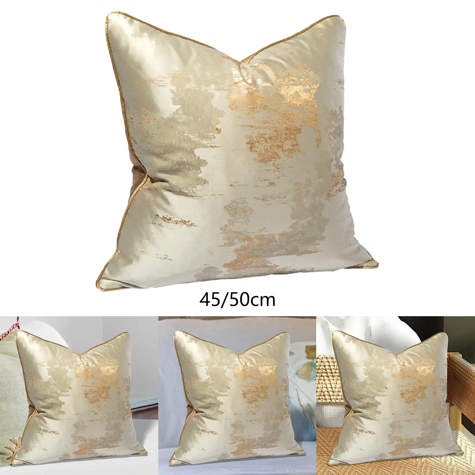 Square Decorative Throw Pillow Cover Bed Couch Comfortable Decoration Home Decor Easily Install Machine Wash