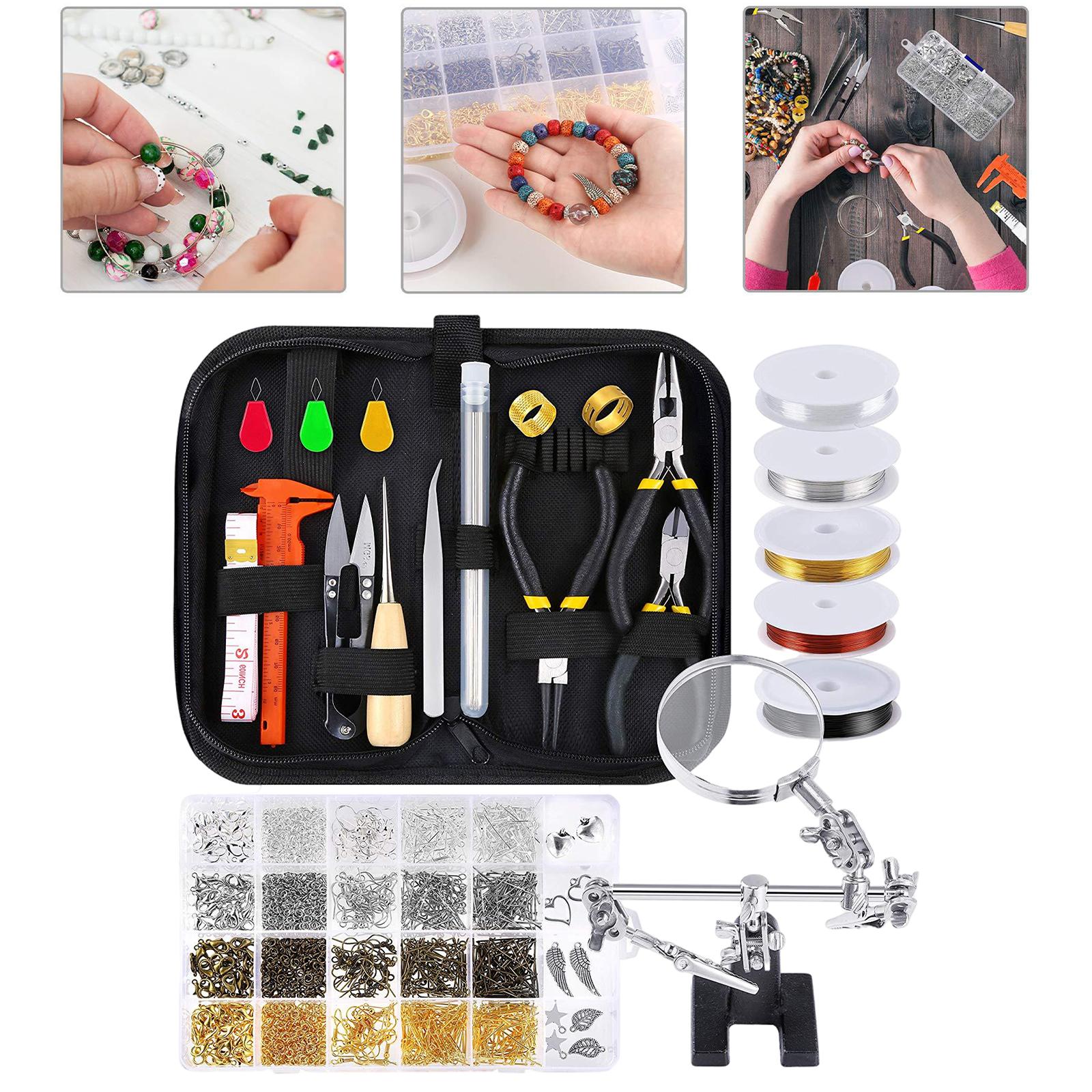 1116Pcs Jewelry Making Repair Tools Necklaces Finding Accessories Pliers