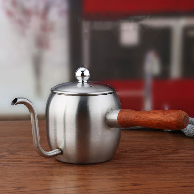 Title 7, 500ml Stainless Steel Mini Drip Coffee Pot Japa...