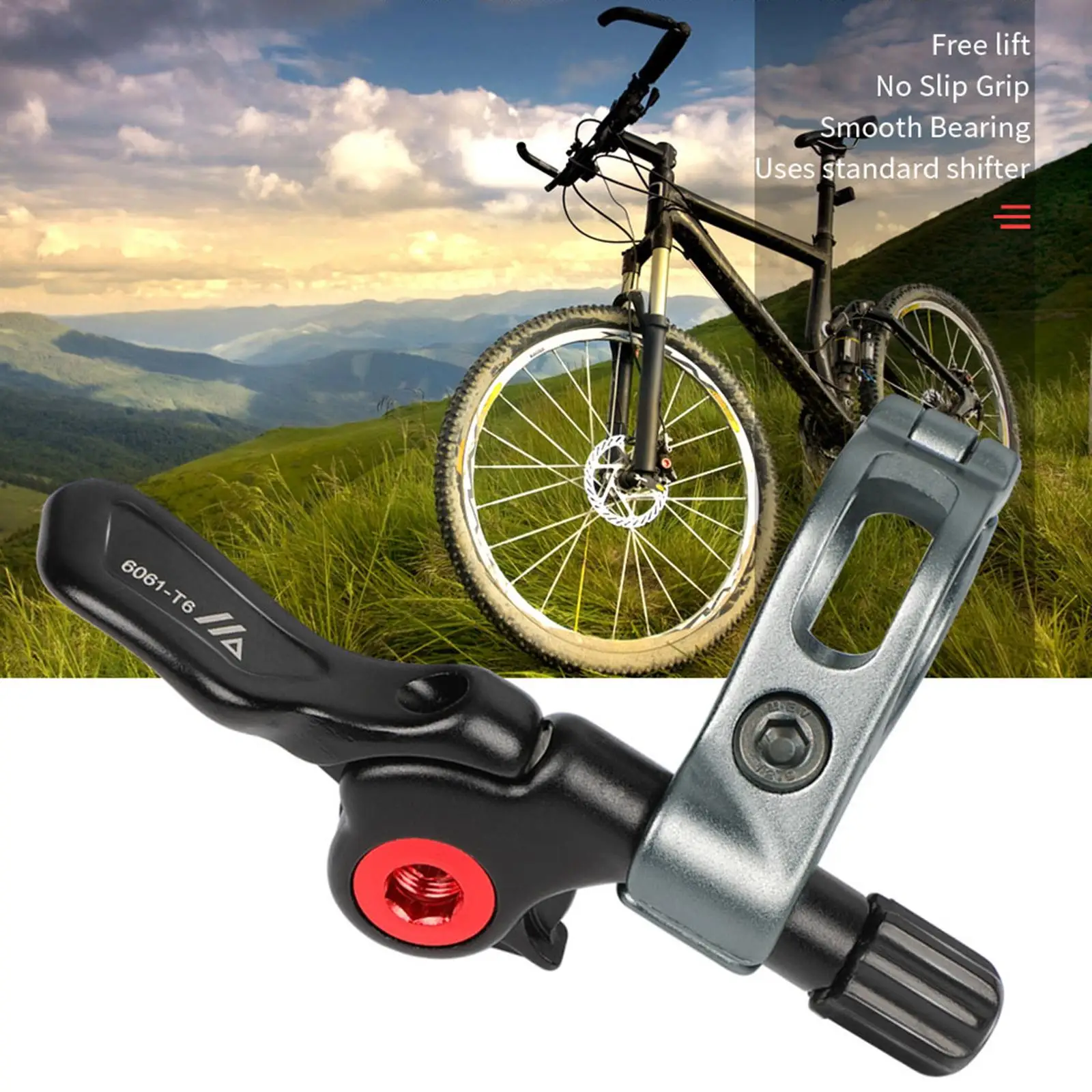 Adjustable Seatpost Dropper Remote Lever Easy to Use  Smooth Bearing Control Lever  Dropper Remote Lever   Bike