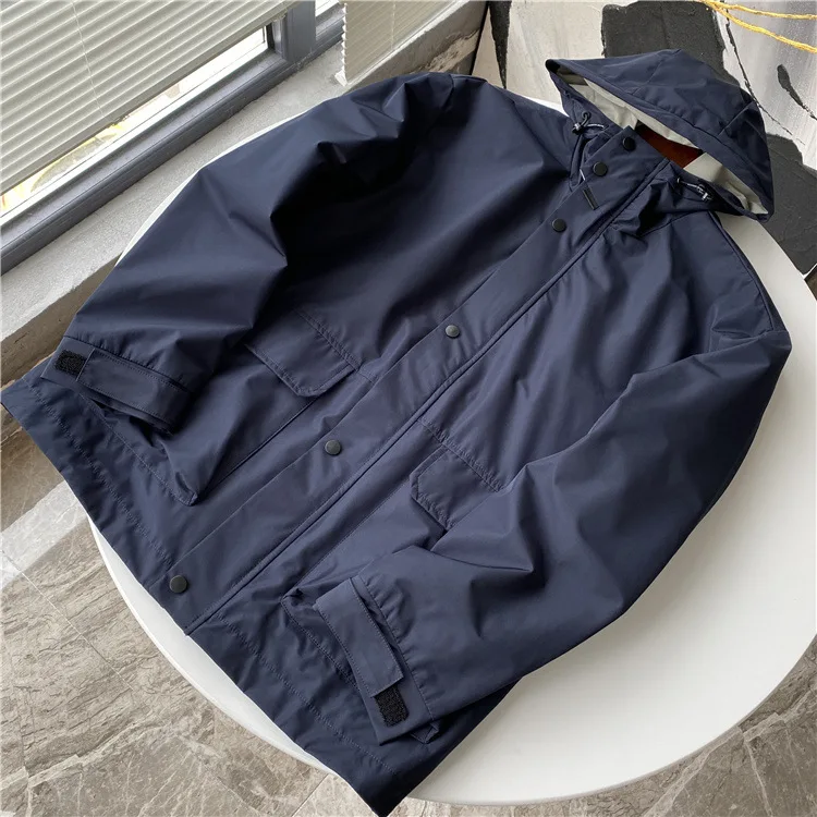 mens puffer jacket Outdoor class tooling for high-density gloss waterproof fabric autumn men's jacket mens puffer jacket