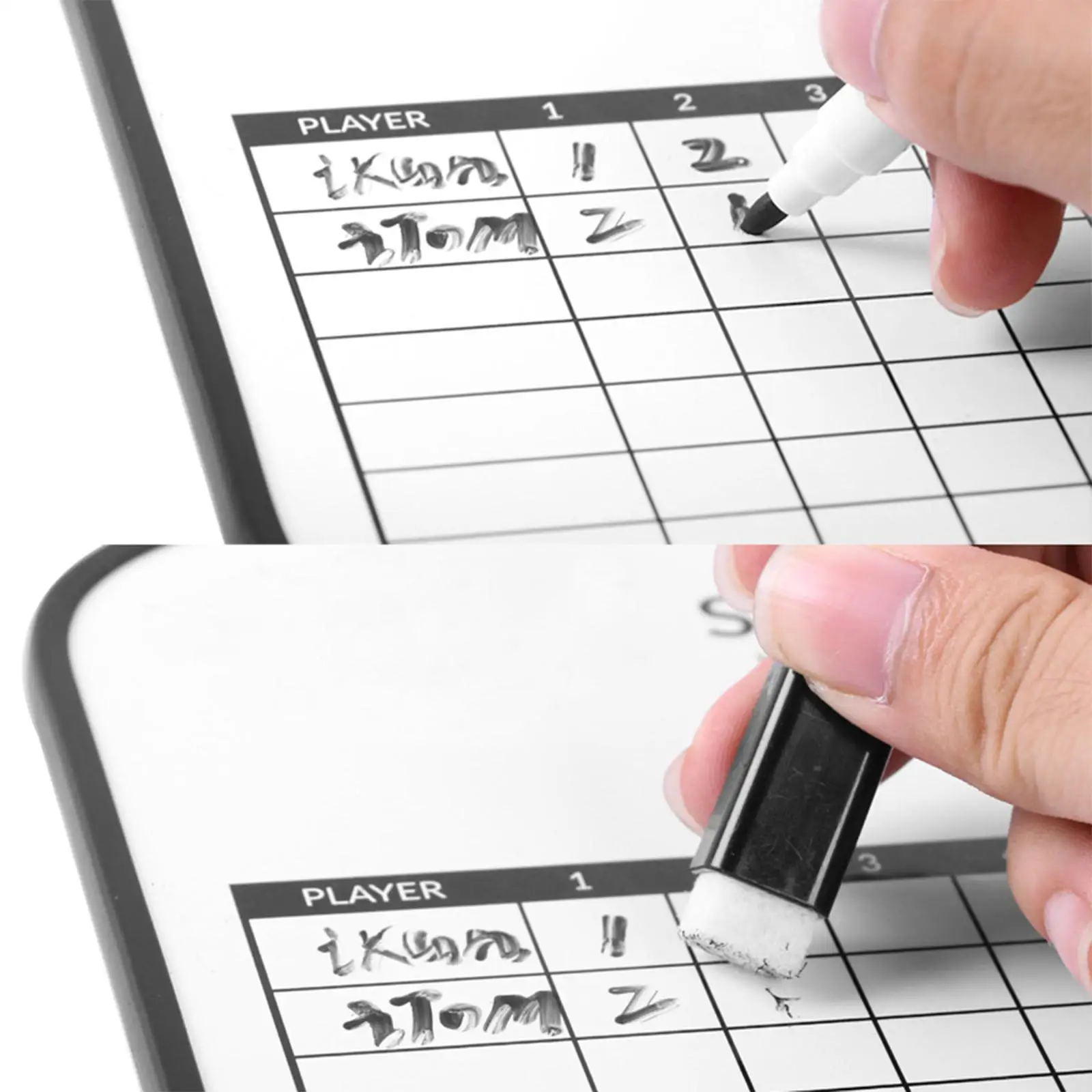 Golf Scorecard Board, in Golf with Pen, Write on Whiteboard, Erasable Scoreboard for Golf Game