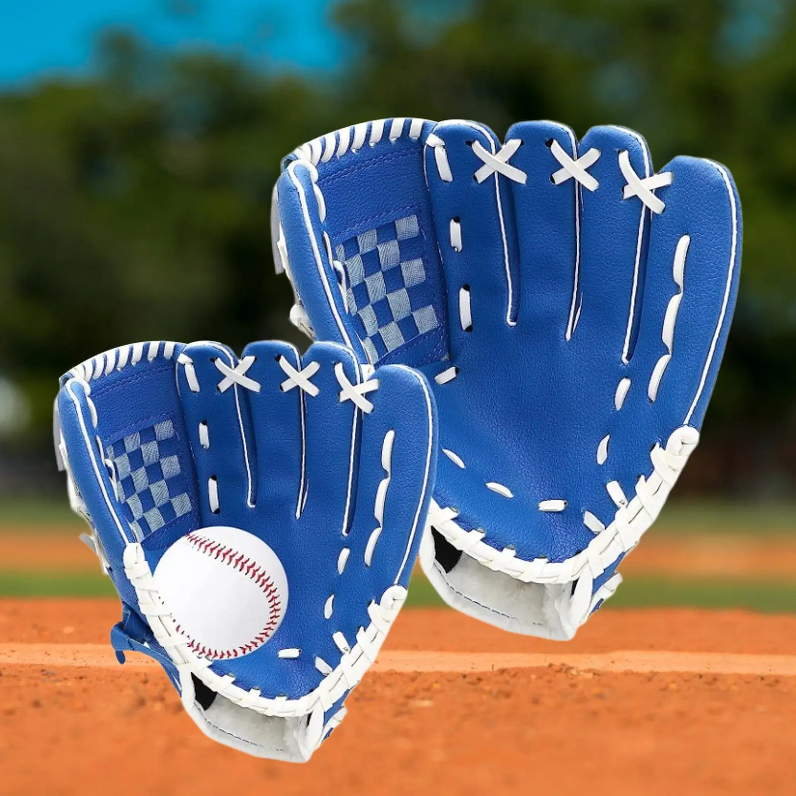 Baseball Catcher Gloves Mitts Baseball Fielding Glove Team Game Teeball Glove Youth Outdoor Sports Batting Gloves Baseball Mitts