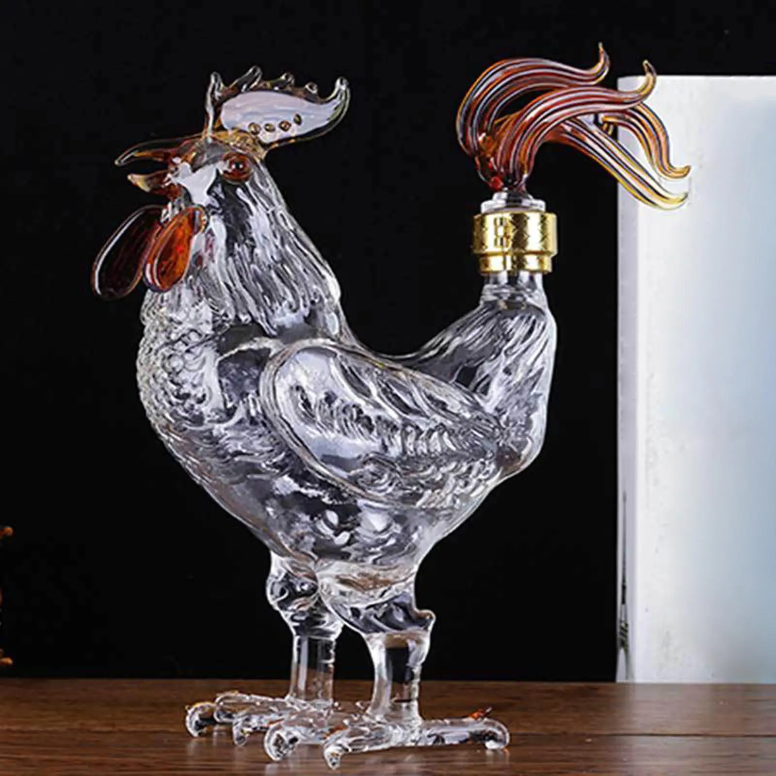  Shaped Liquor Decanters Hand-Blown High Borosilicate Glass Novelty  Wine Bottle for  Present Entertaining Drinkware Bar Adults