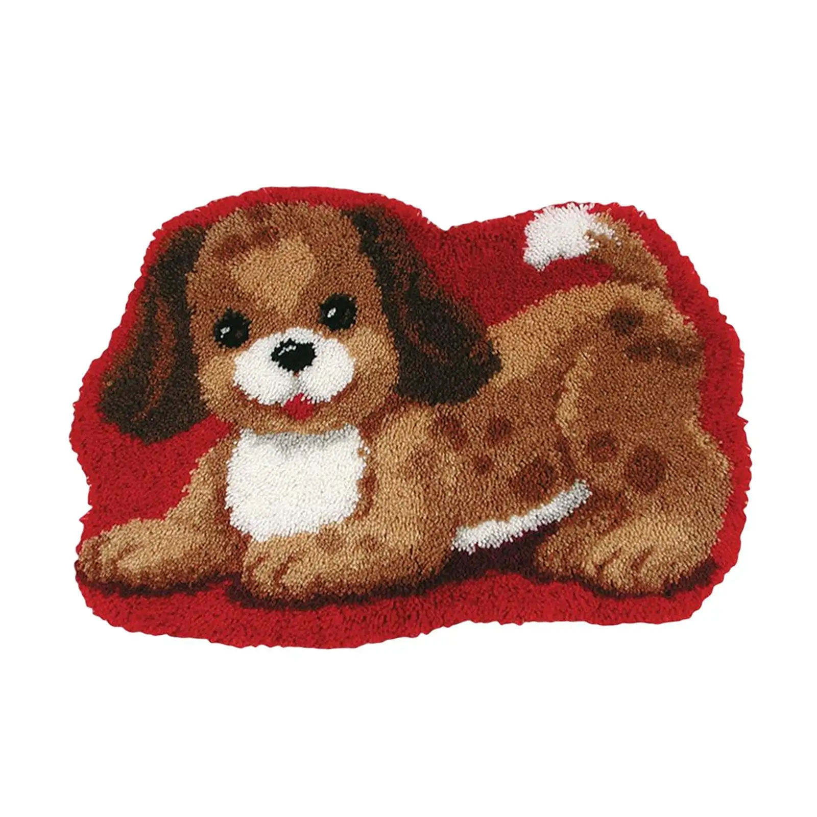 Latch DIY Rug Making Kit Embroidery Carpet Set Cute Puppy for Carpet Adults