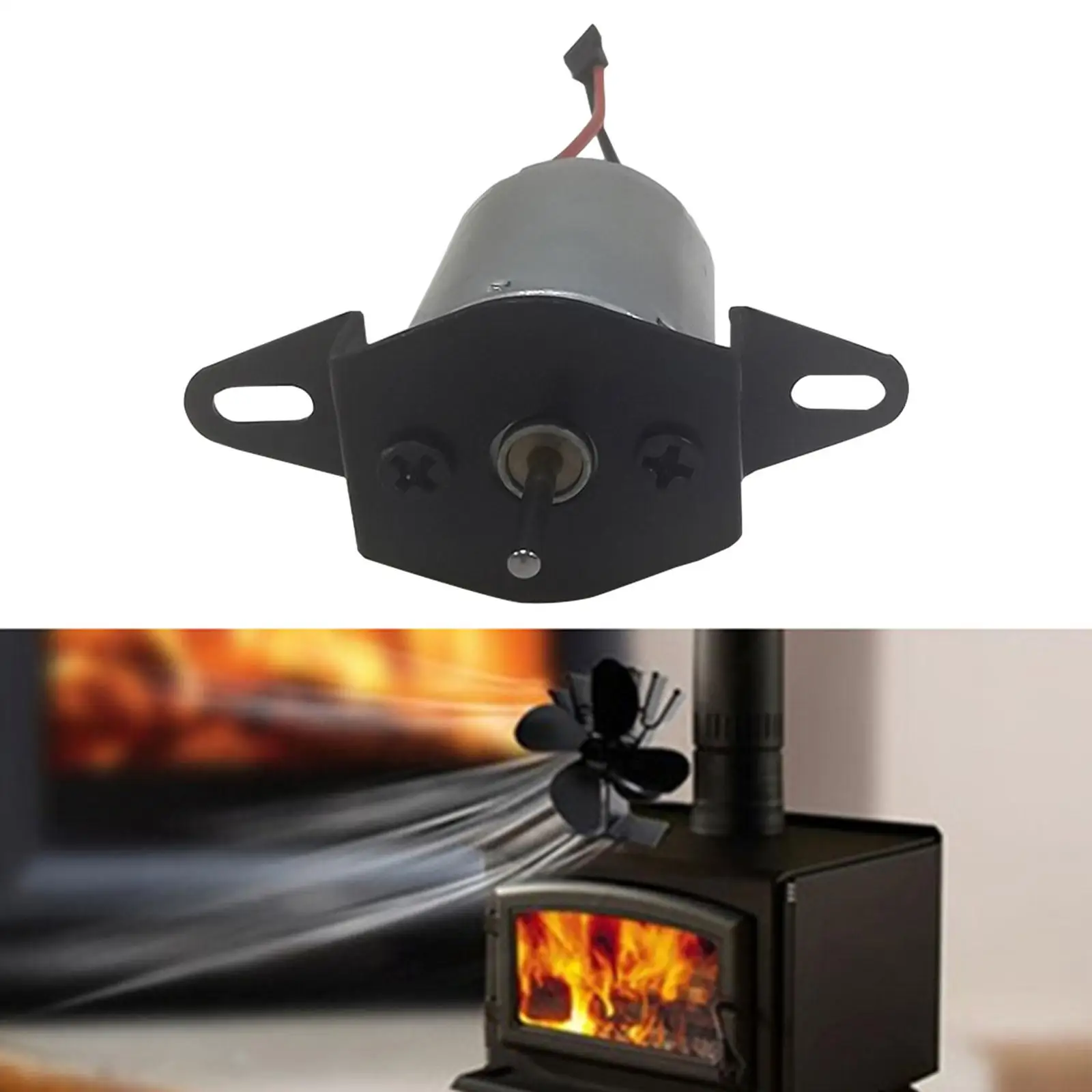 Fireplace Fan Motor 41-45mm Motor Set Sturdy Fan Motor Fireplace Part Aluminum Alloy Accessories Multifunction Stoves Fan Motor