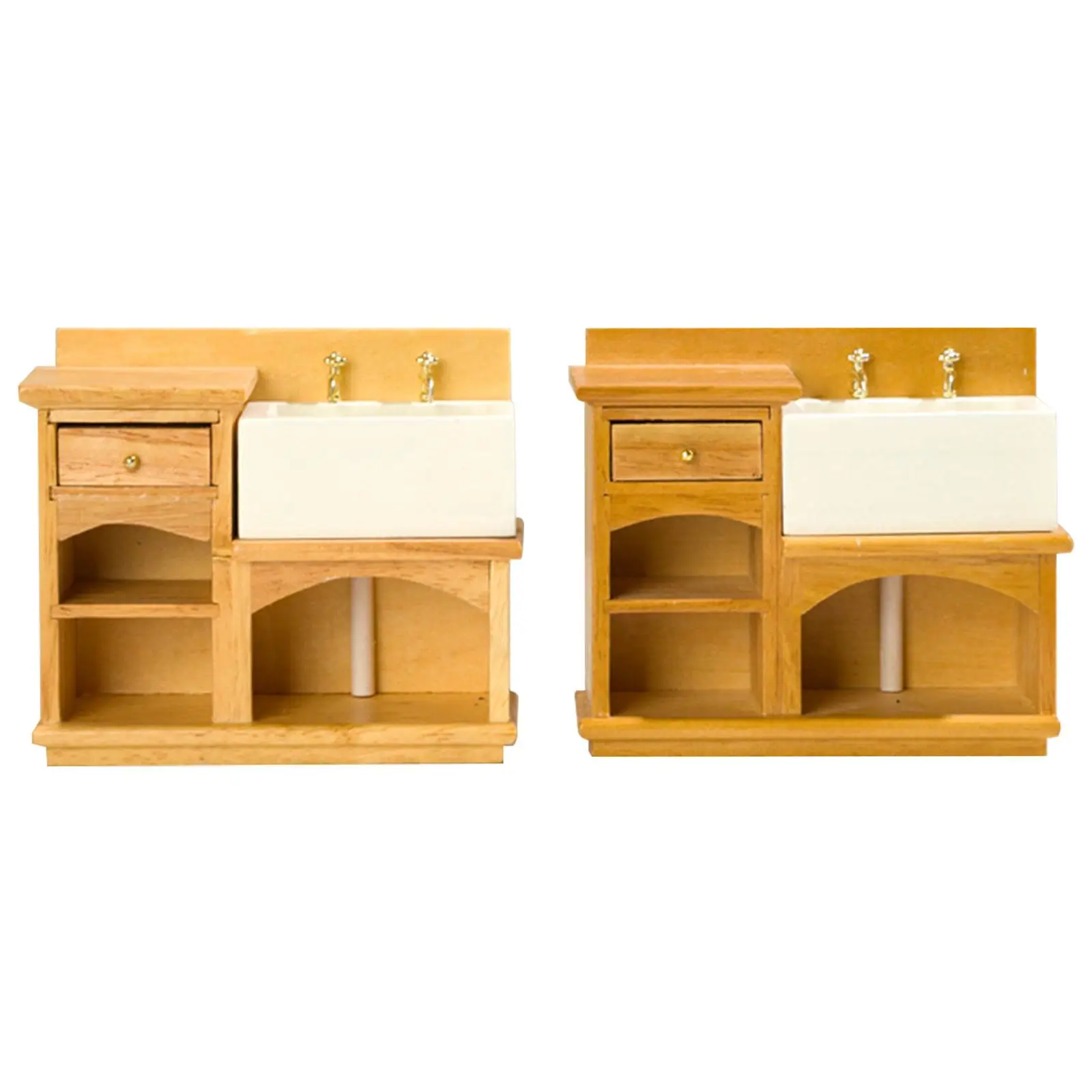 1:12 Wash Cabinet Mode,1/12 Dollhouse Wash Cabinet, 1:12 Miniature Cabinet Furniture for Kids Play House Toys