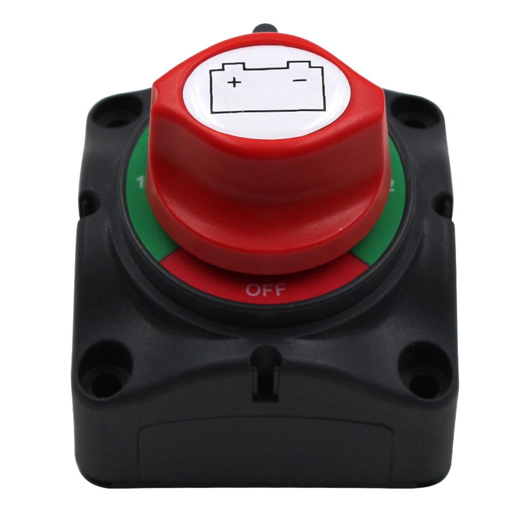 2 Pieces 12V/24V 3 Speed ON-OFF Battery Isolator Disconnect Switch Boat