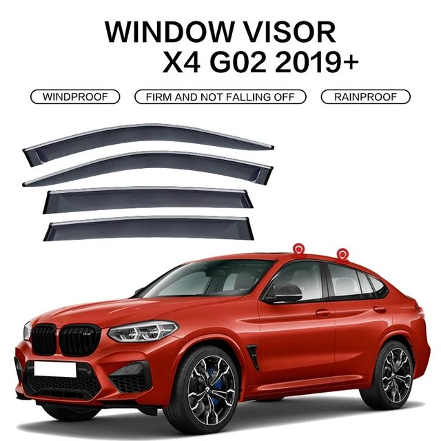Déflecteur de fenêtre latérale pour BMW Tage F26 G02, pare-brise,  pare-vent, bande lumineuse, pluie ou brillance, accessoires de porte -  AliExpress