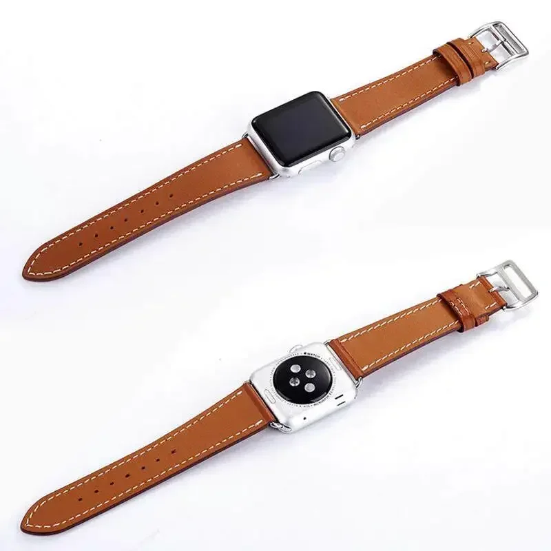 FOHUAS-Series-2-1-Genuine-Leather-Loop-For-Apple-Watch-Band-Double-Tour-42mm-For-Apple (3)