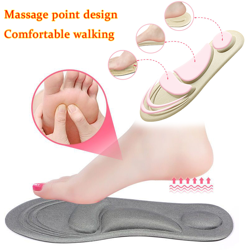 Weiche Dehnbare Sport-Einlegesohlen Orthopädische Fußpflege-Pads Atmungsaktive Laufkissen für Männer und Frauen Memory-Schaum Sneaker-Einlagen mit Fußgewölbestütze – Detail 3