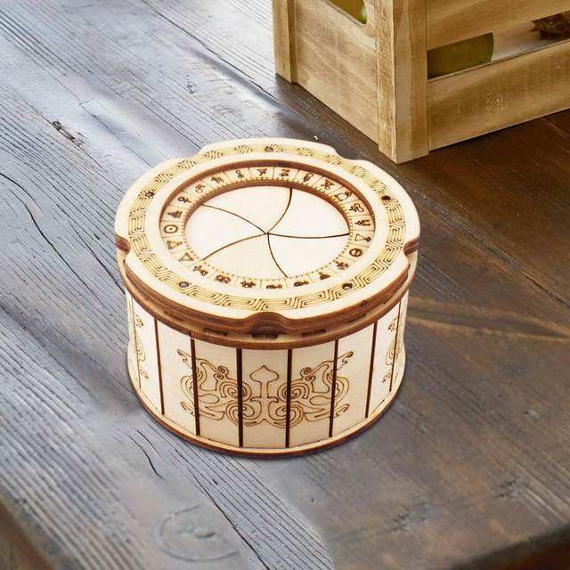 Wooden Puzzle Box Organizer 