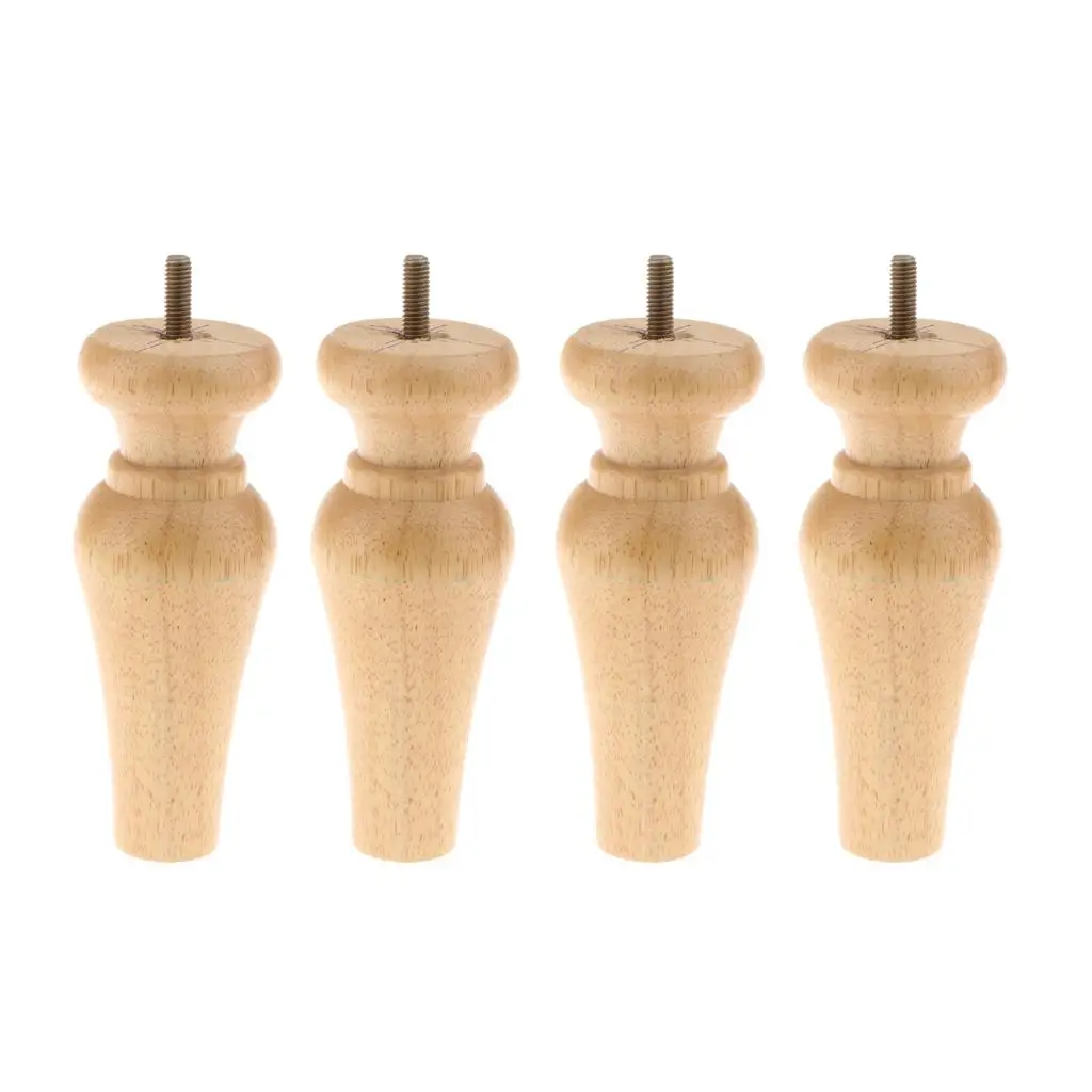 4x Wood Replacement Furniture Legs Stand Feet Sofa/Chair/Settee/Table