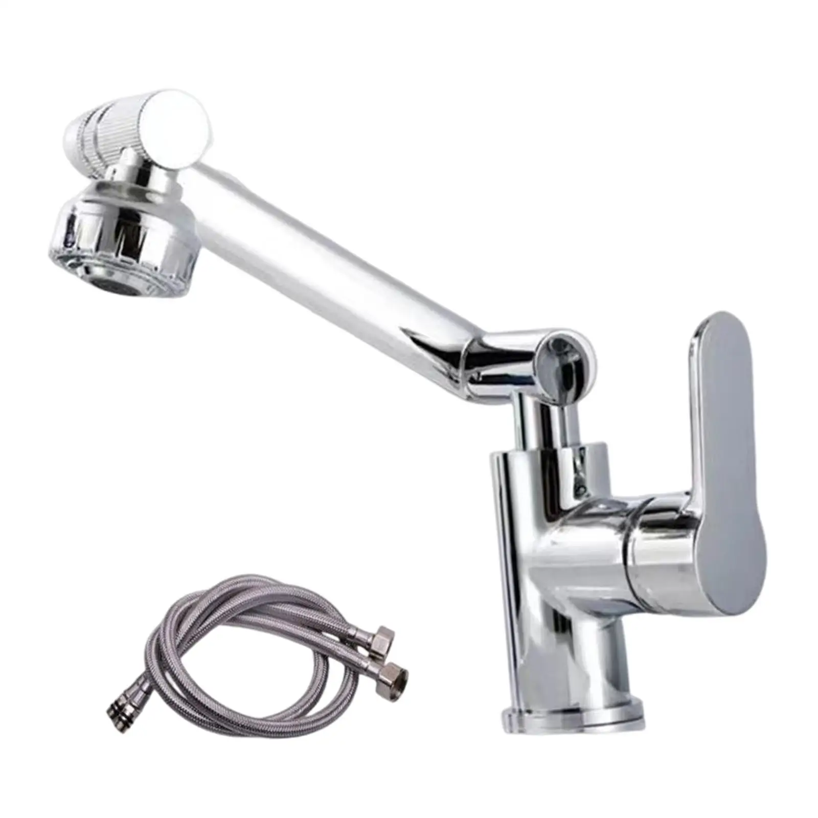 Bathroom Faucet Basin Mixer Tap 360 Degree Rotary for Office Outdoor Sink