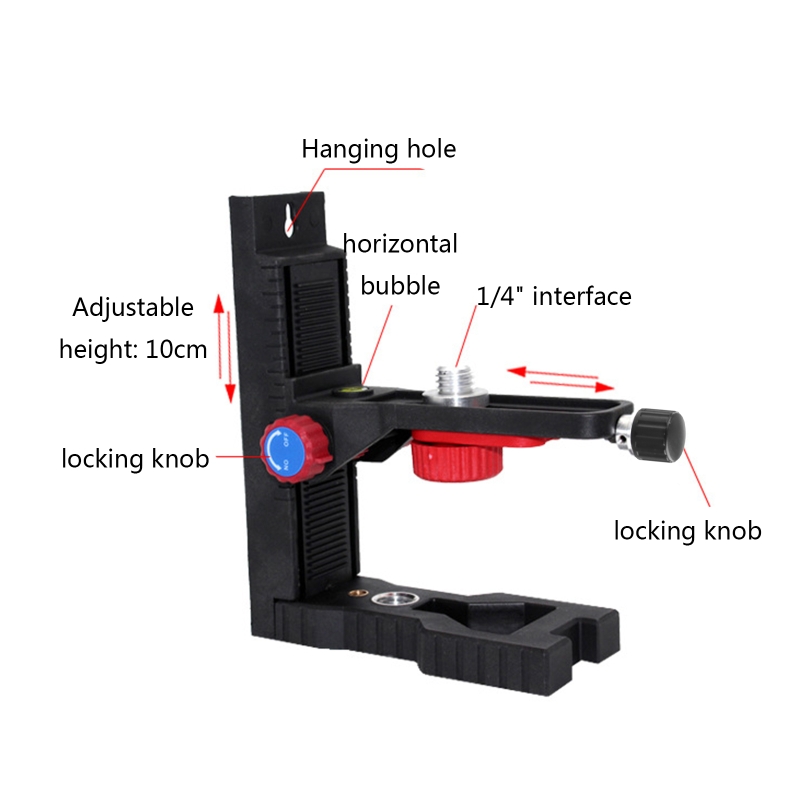 Einstellbare starke magnetische Laser-Level-Halterung Wand-L-Halterung mit Clip halter halter 1/4 "/5/8" Gewinde – Detail 10