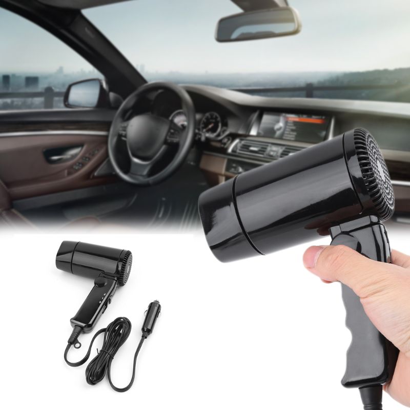 Title 5, Portable 12V Car-styling Hair Dryer Hot Cold Fo...