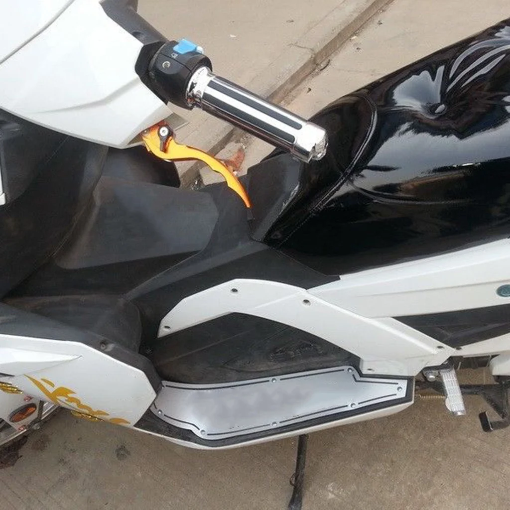 Motorcycle Skull Stripe Chrome Hand Grips Handle`` for
