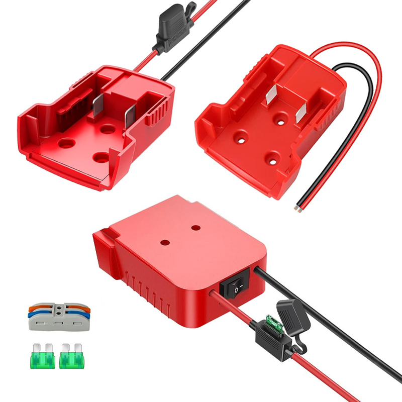 Power Wheels-Adapter für Milwaukee 18 V Lithium-Batterie, DIY-Batterieadapter mit Schalter und Sicherung für Milwaukee 18 V – Detail 1