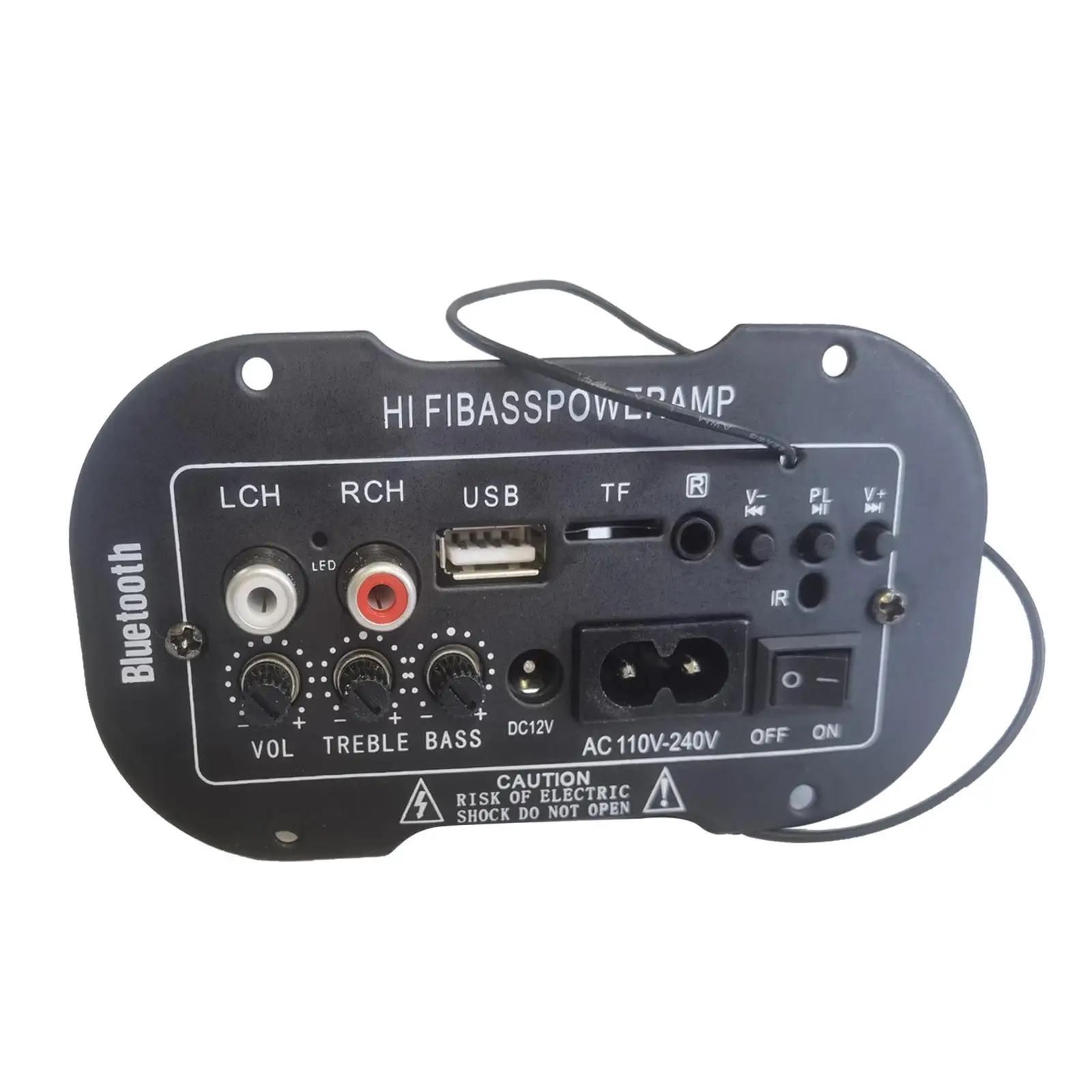 220V Car Bluetooth HiBass Power AMP Car Radios Player Mini Car Amplifier Radio Digital Amplifier USB TF Remote Control
