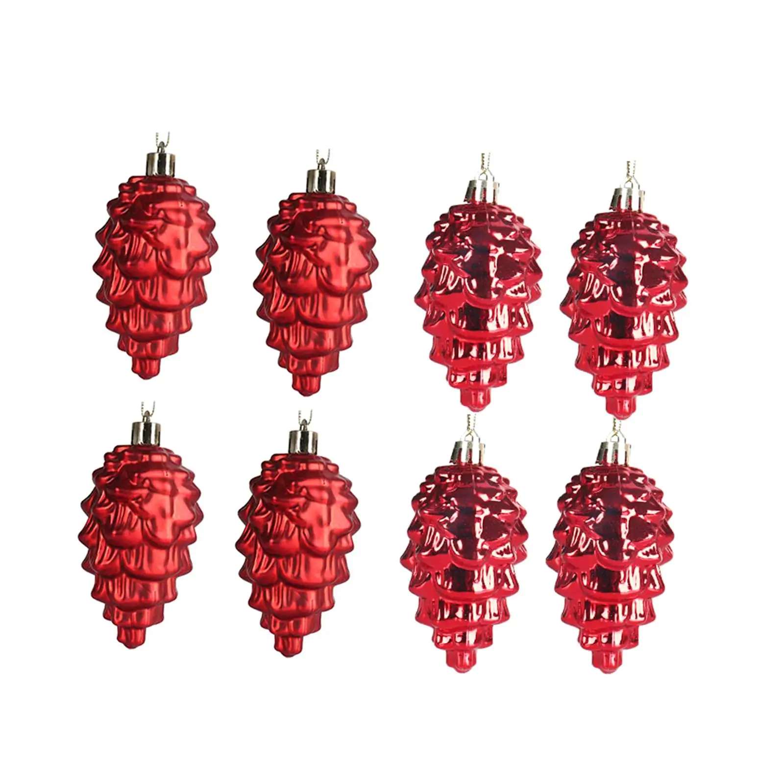 8x Christmas Pine Cone Pendant Xmas Pendant for Wreath Party Supplies Garden