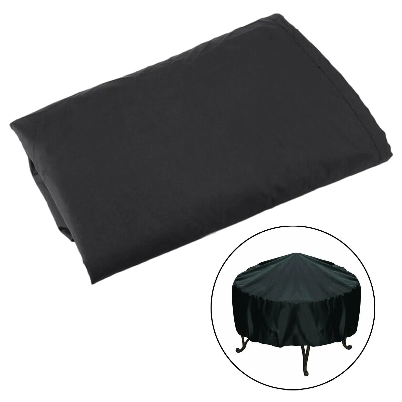 Universal Round barbecue grill Cover Dustproof Windproof grill Cover for Garden Indoor bbq Accessory