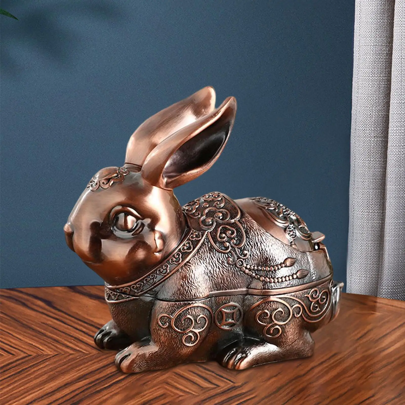 Ashtray Holder Decor Ornaments Rabbit Statue for Bedroom, Home, Decoration Ornament Holiday Gifts