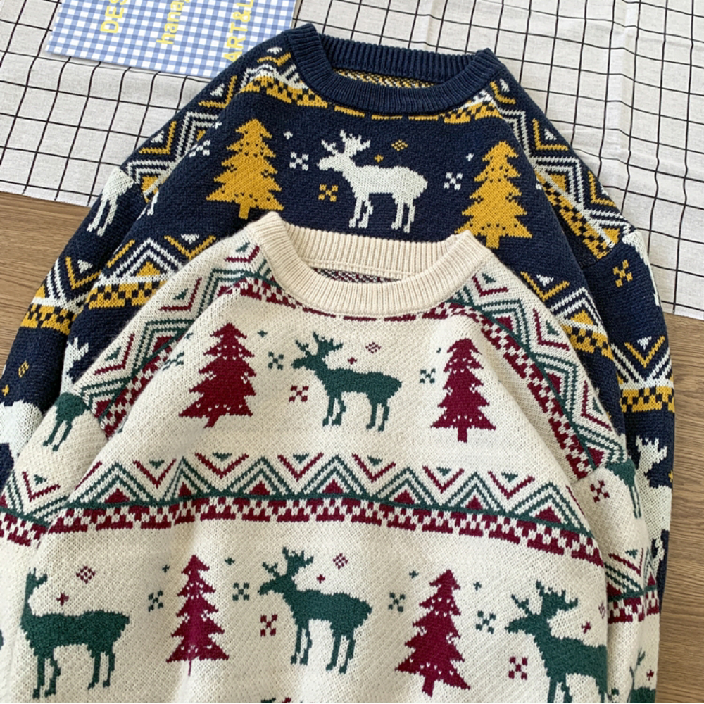 Deer Print Sweater 8