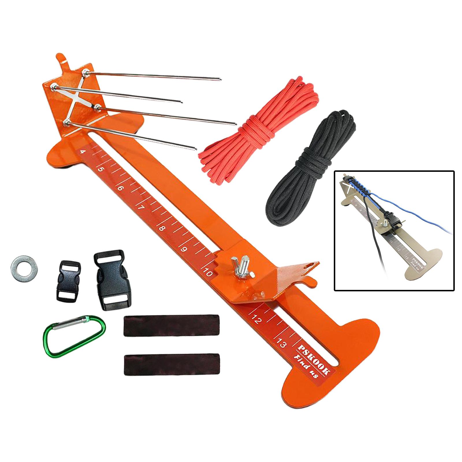 Paracordaa Bracelet Jig Kit for Paracordaa or Leather Work Paracordaa Tool Adjustable Length Paracordaa Jig Bracelet Maker