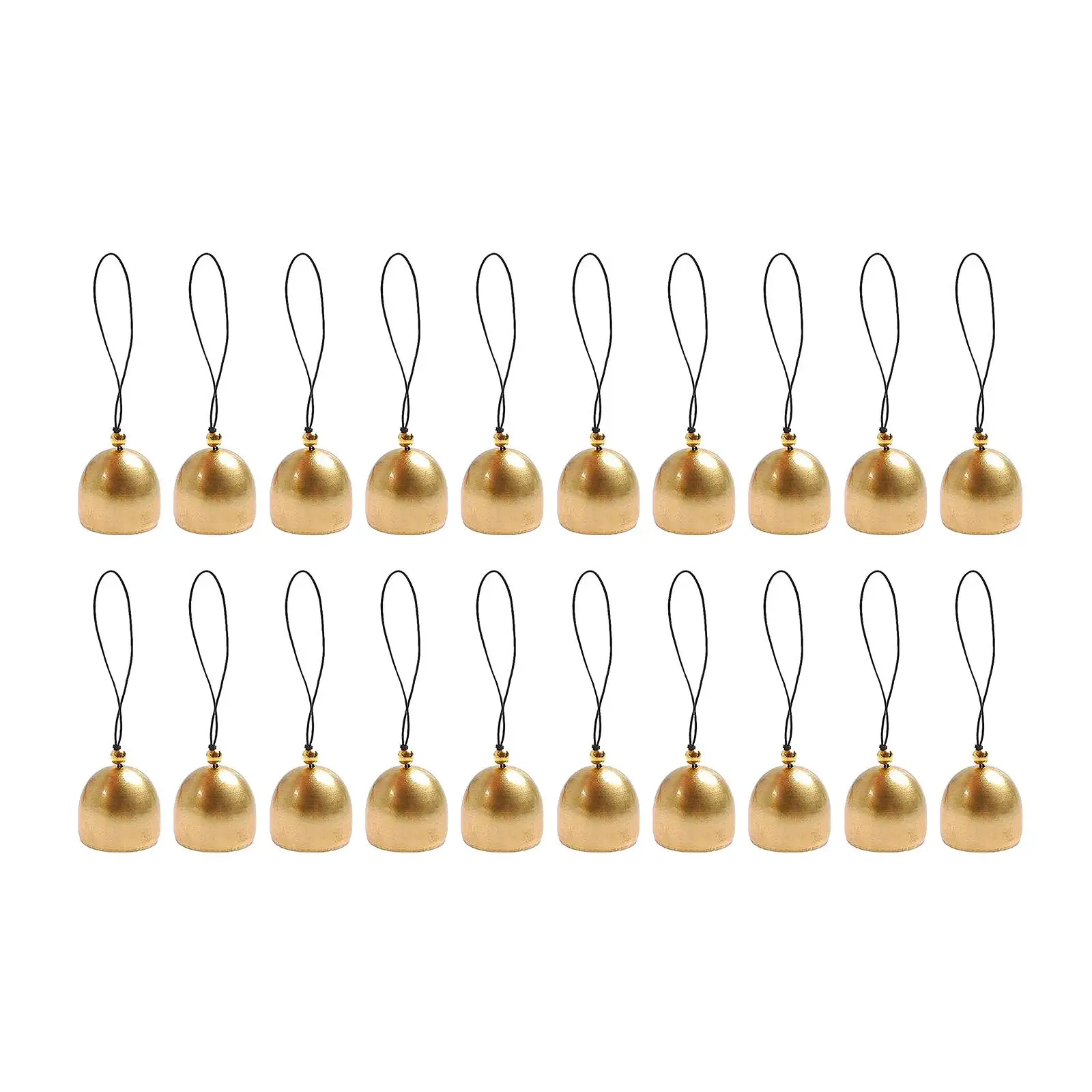 20Pieces Mini Bell Doorbell Christmas tree Decor Brass Bells Windchimes Craft Bells for DIY Craft