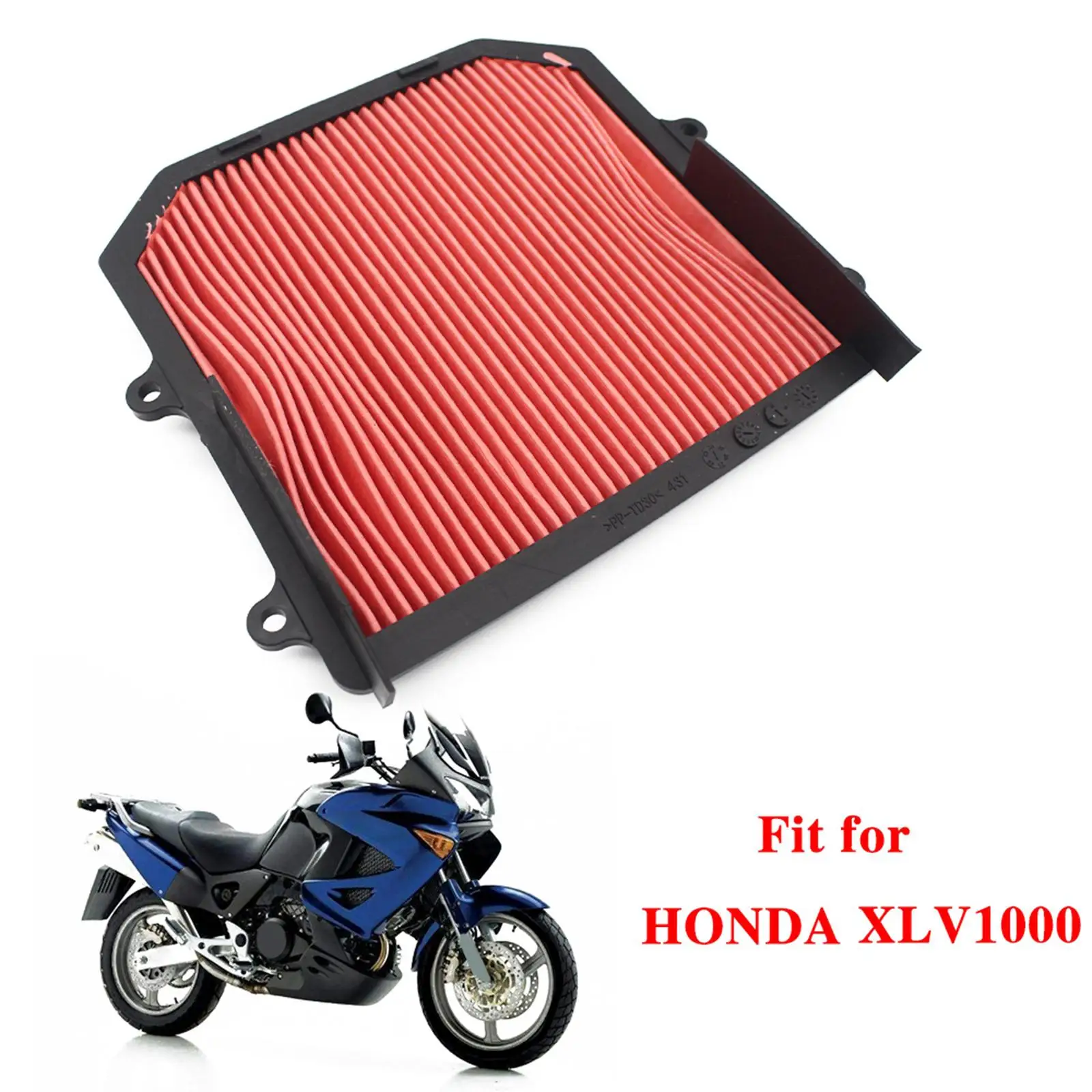 Motorcycle Air Filter Intake Cleaner  Red  Replacement  0V / Xlv1000  2003-2011 Accessories, Moulding