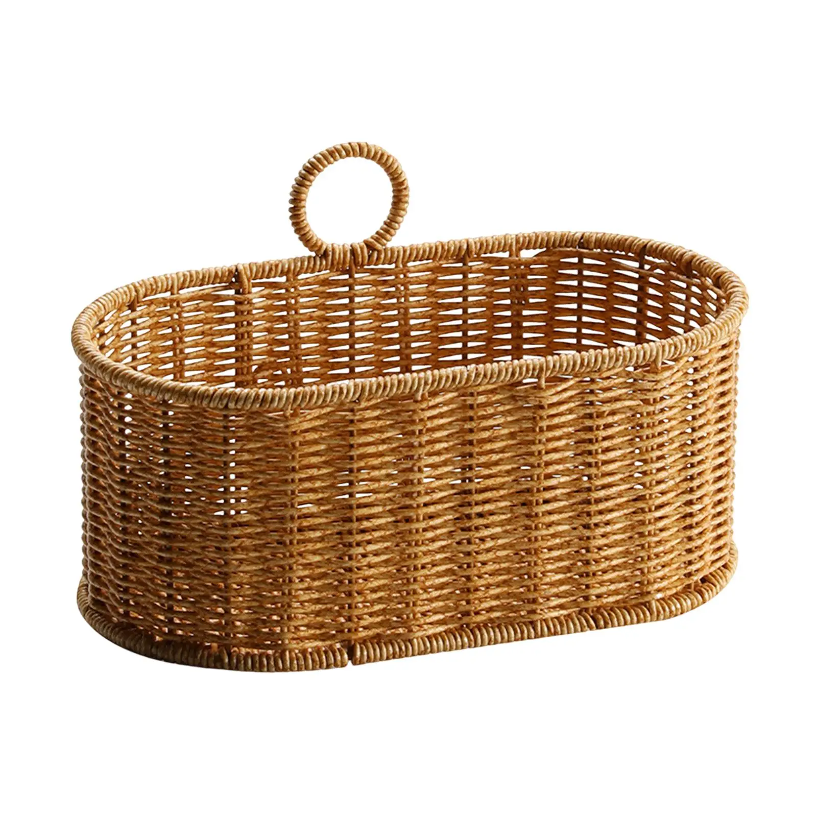 Handmade Woven Storage Basket Home Decor Multifunctional Container Garden Flower Pot Kitchen Storage Basket Farmhouse Wall Decor