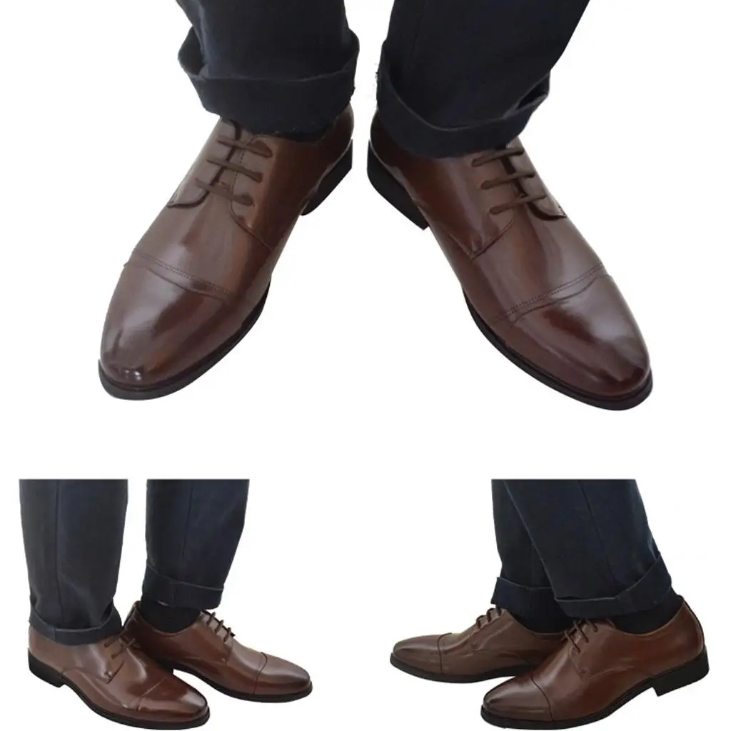 2x12pcs/Set Unisex No Tie Shoe Laces Elastic Silicone Shoelaces Brown