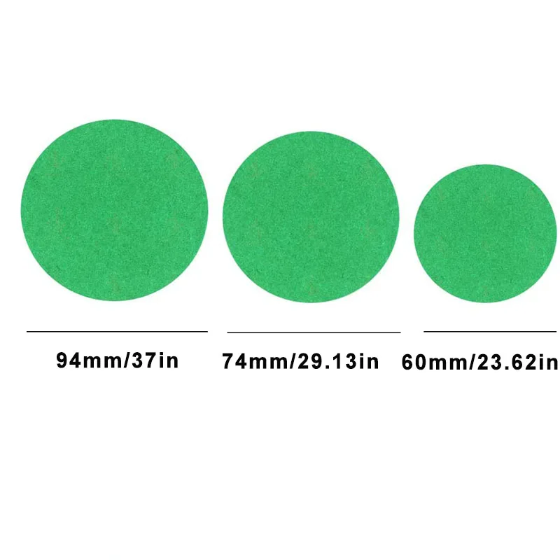 10 Stück 60 mm 74 mm 94 mm Air Hockey Tisch Filzschieber Ersatz Filzgleiter Getriebe – Detail 7
