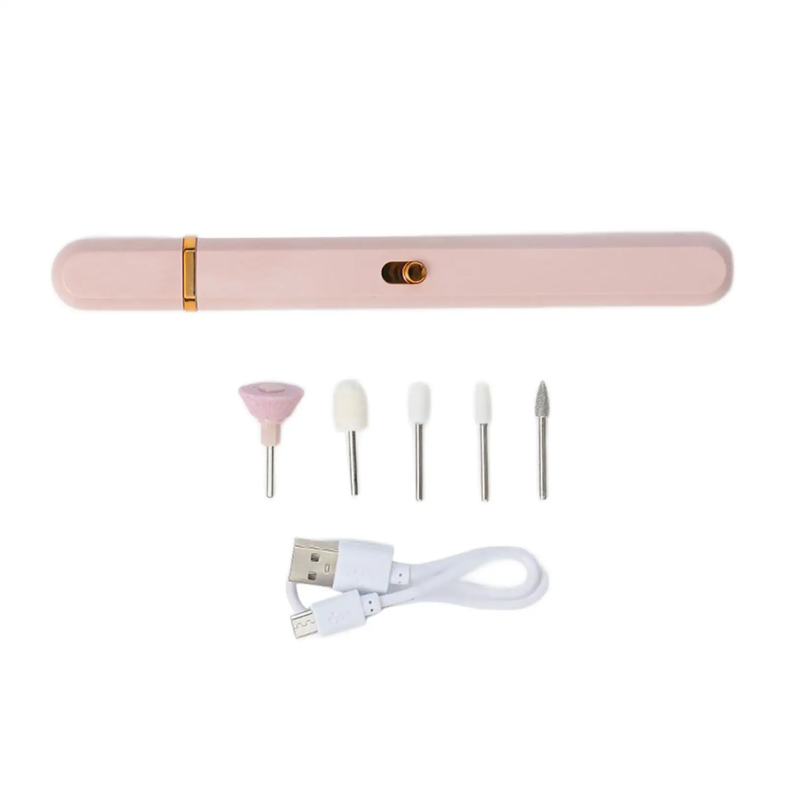 Rechargeable   Set,  Removing Manicure Pen Nail Polisher for Smooth Cleaning Care Peeling  Use Manicurists