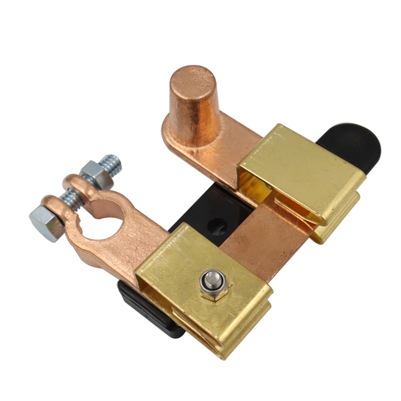 Master Battery Disconnect Switch Knife Type Vertical Solid Brass 15-17mm Tapered Top Main Switch Anti-Leakage Fits for RV