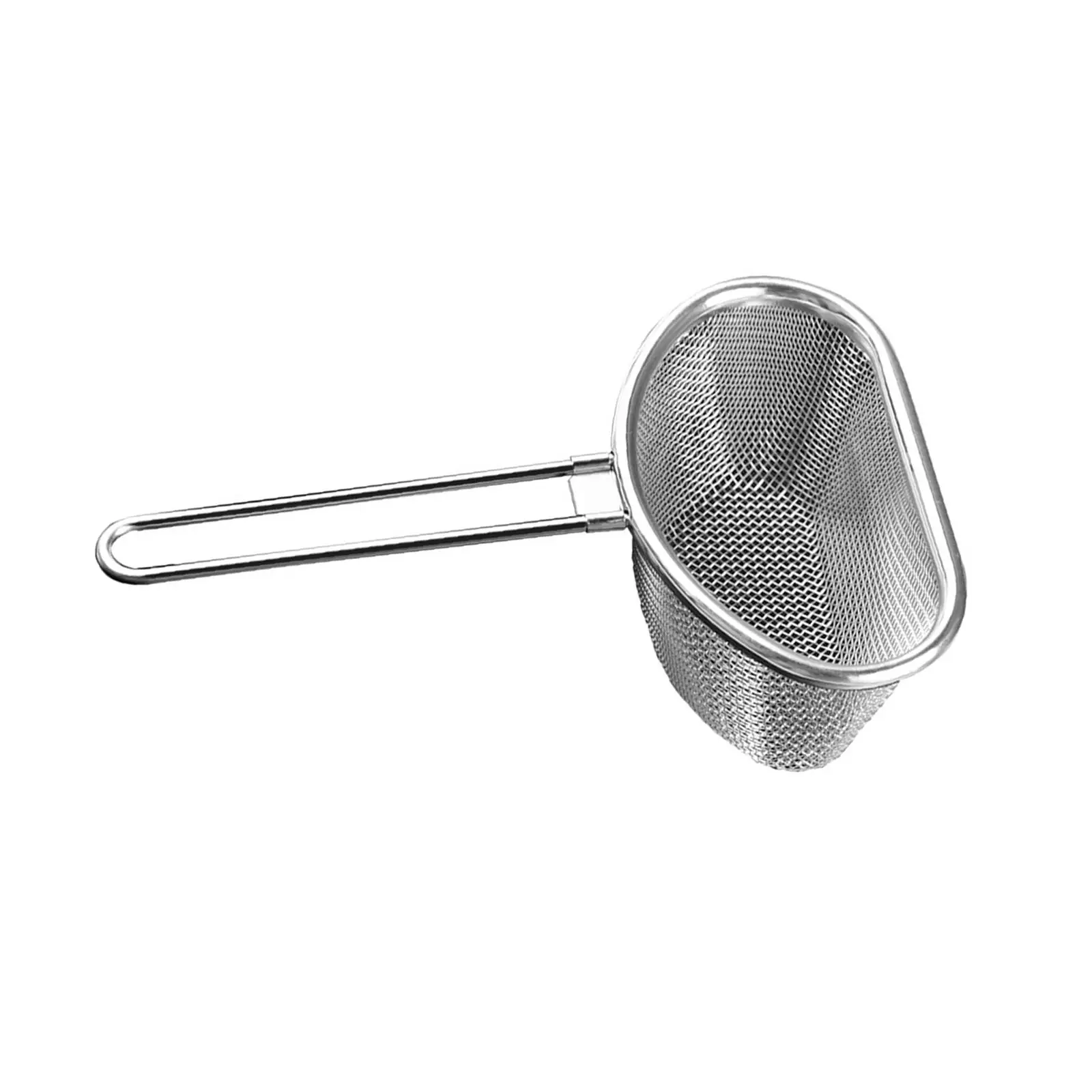 Food Colander with Handle Frying Filter Spoon Hot Pot Colander Mesh Strainer for Pasta --- Home kitchen Frying