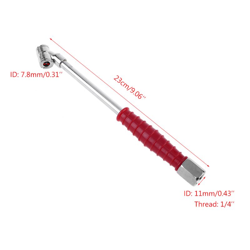 Dual Air Reifen Chuck für Kopf Reifen Inflator Stange 1/4 Zoll NPT mit Griff passt für Auto Lkw Bus Traktor RV Kompakte größe 367D – Detail 6