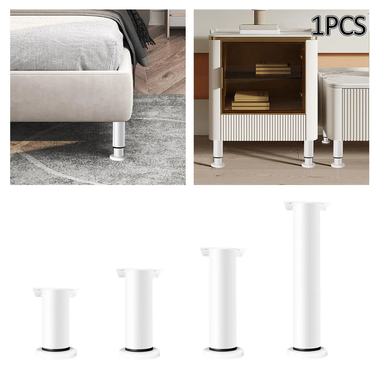 Adjustable Furniture Legs Feet, Cabinet Legs for Beds, Dresser, Shelves