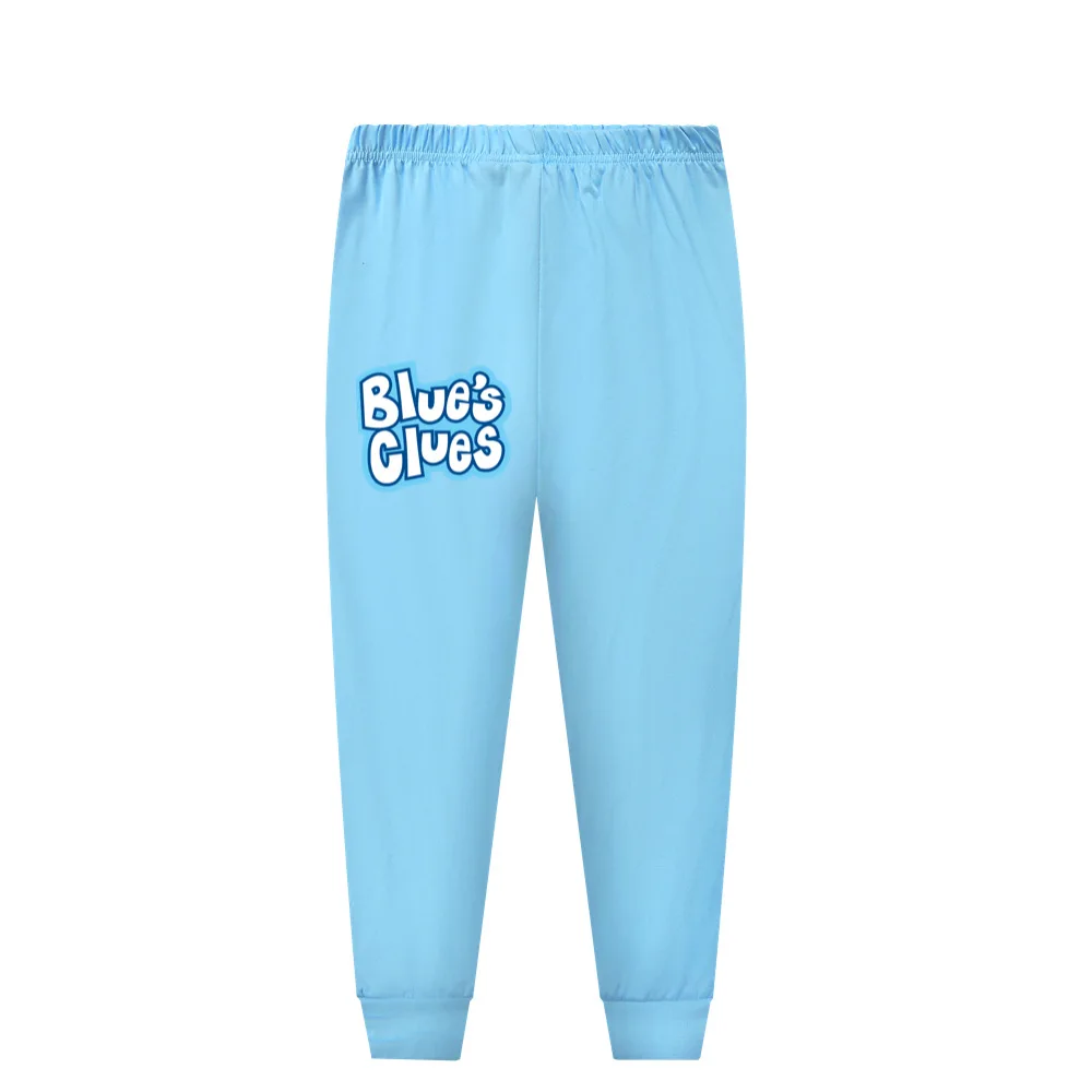 cotton nightgowns Blues Clues Children's Long Sleeved Trousers Pajama Suit Family Christmas Pajamas Girls Pijama Set Baby Boy Clothes Set Tshirt pajama sets cute	