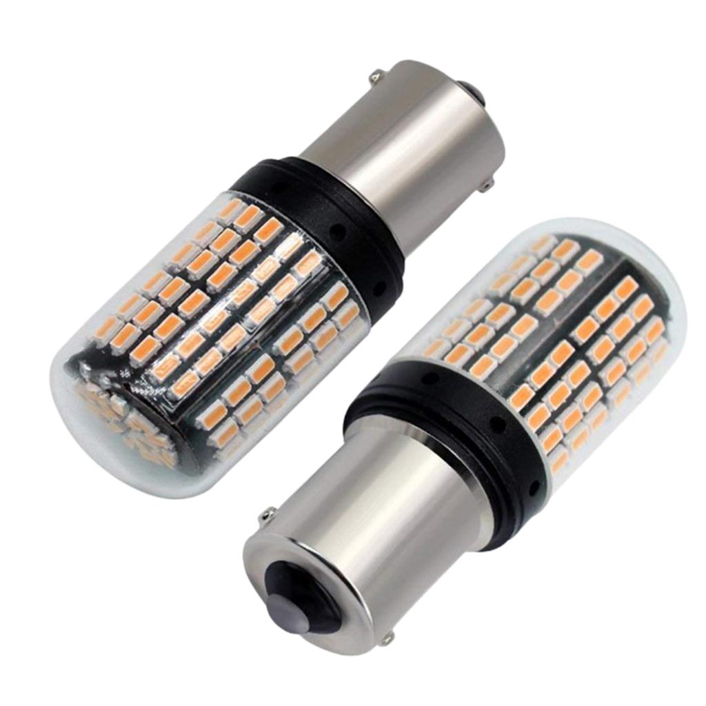 1 Pair Led Bulb 3014 144smd 1156 BAU15S Auto Car Turn Signal Light 12V