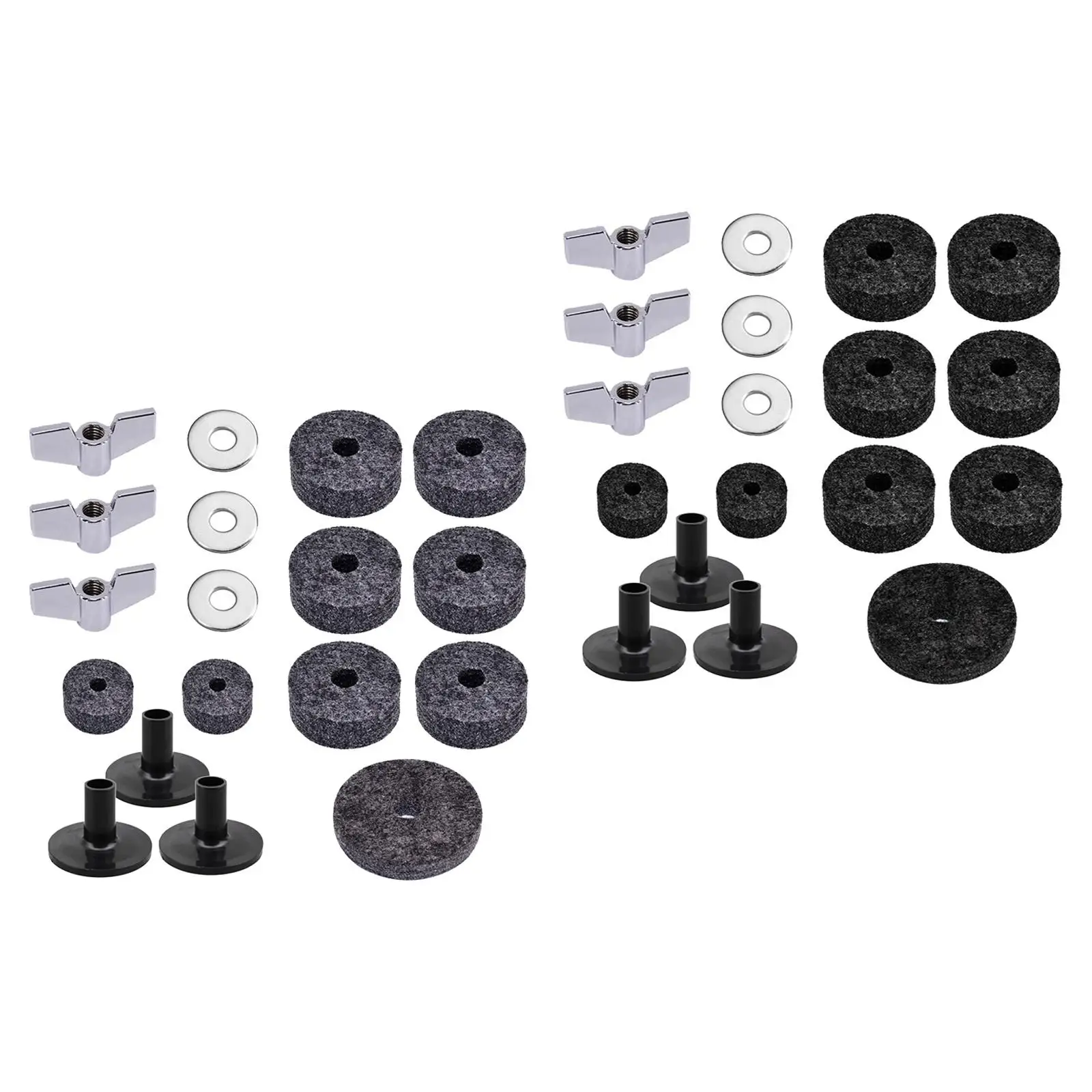 Drum Replacement Parts, Cymbal Felts Washers Percussion Instruments, Wing Nuts, Musical Accessories, Attachment for Musician