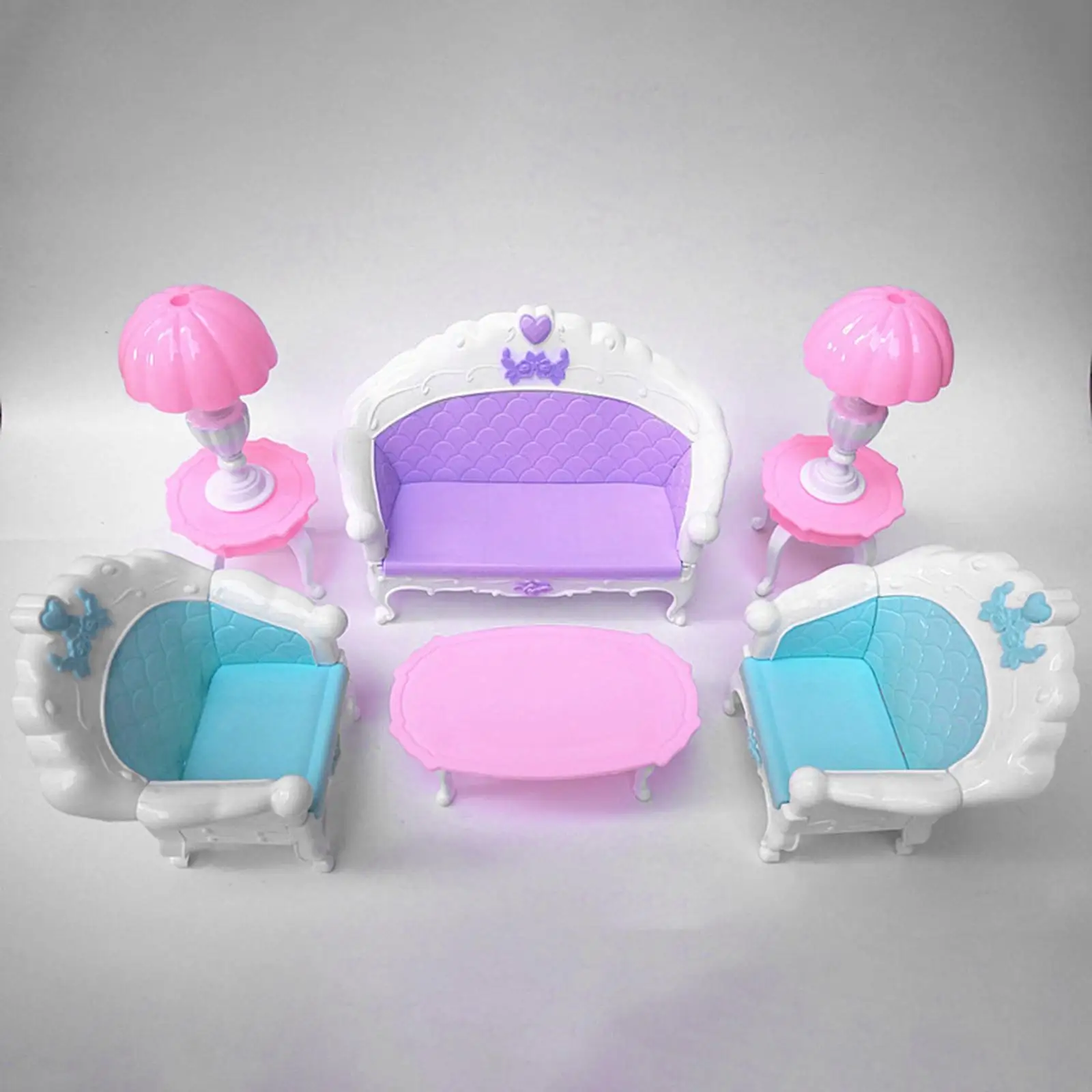 Doll Furniture Set Pretend Play Doll House Furniture Toys for Doll DIY Scene